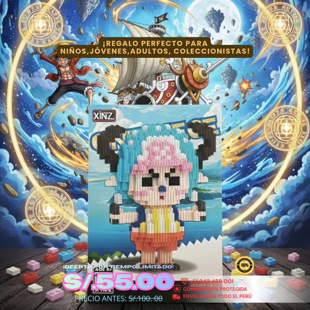 Figura Armable One Piece – Bloques de Construcción